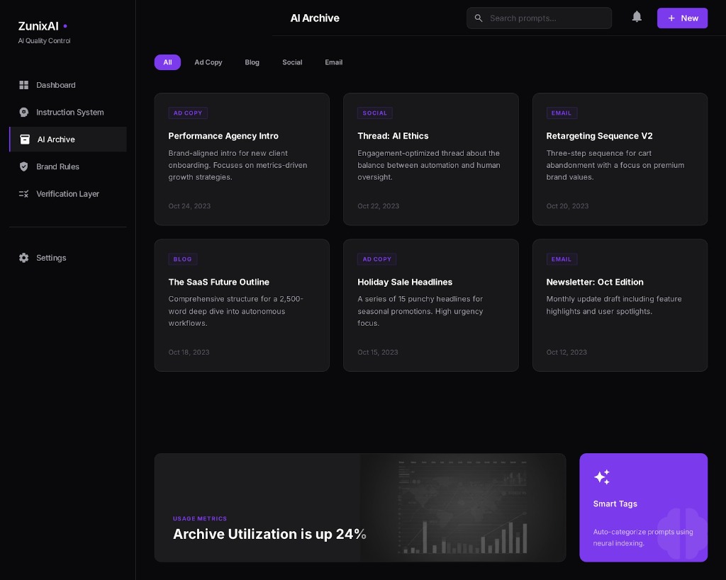 AI Archive — Your Best Instructions, Never Lost